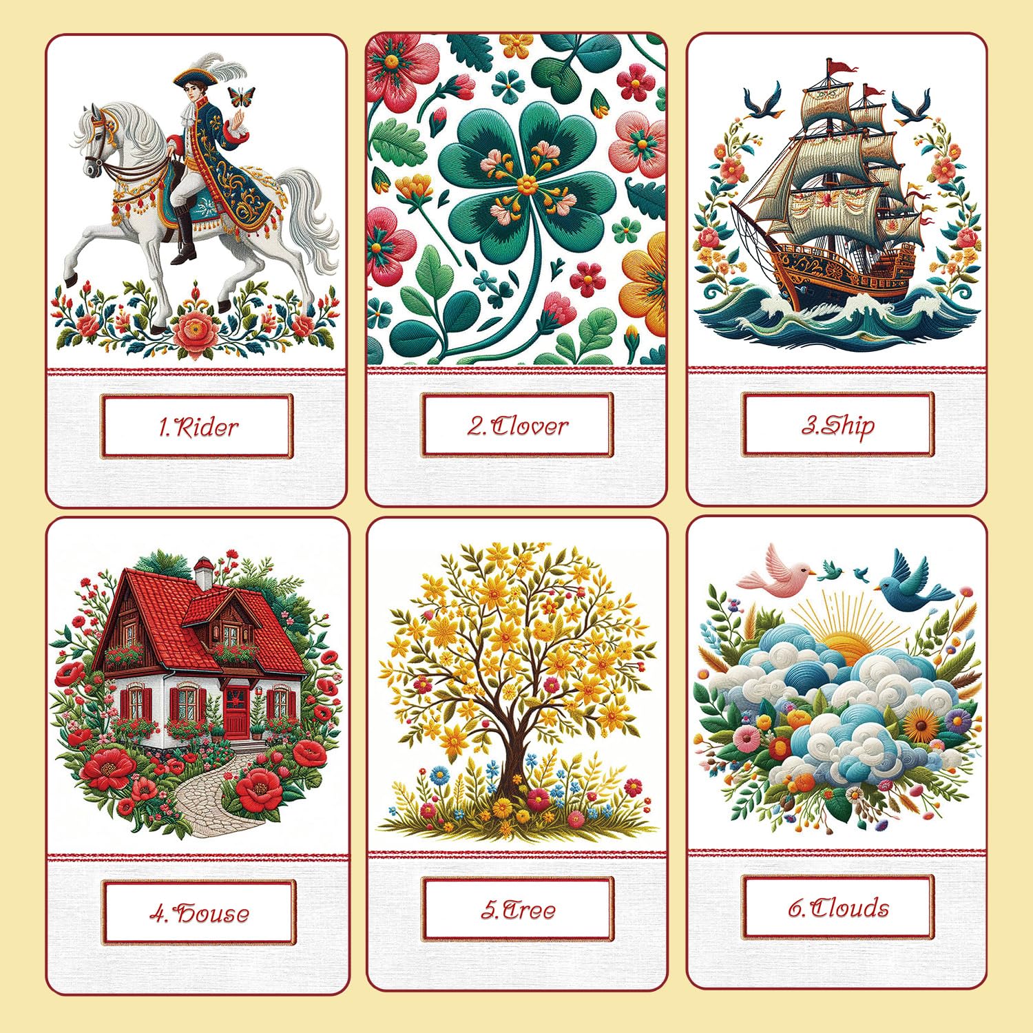 Amazon.co.jp: 【正規品】Embroidered Lenormand 刺繍の